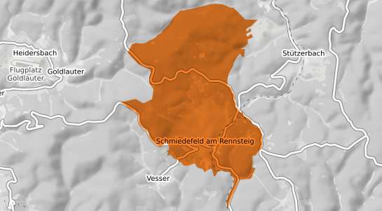 Mietspiegelkarte Schmiedefeld am Rennsteig